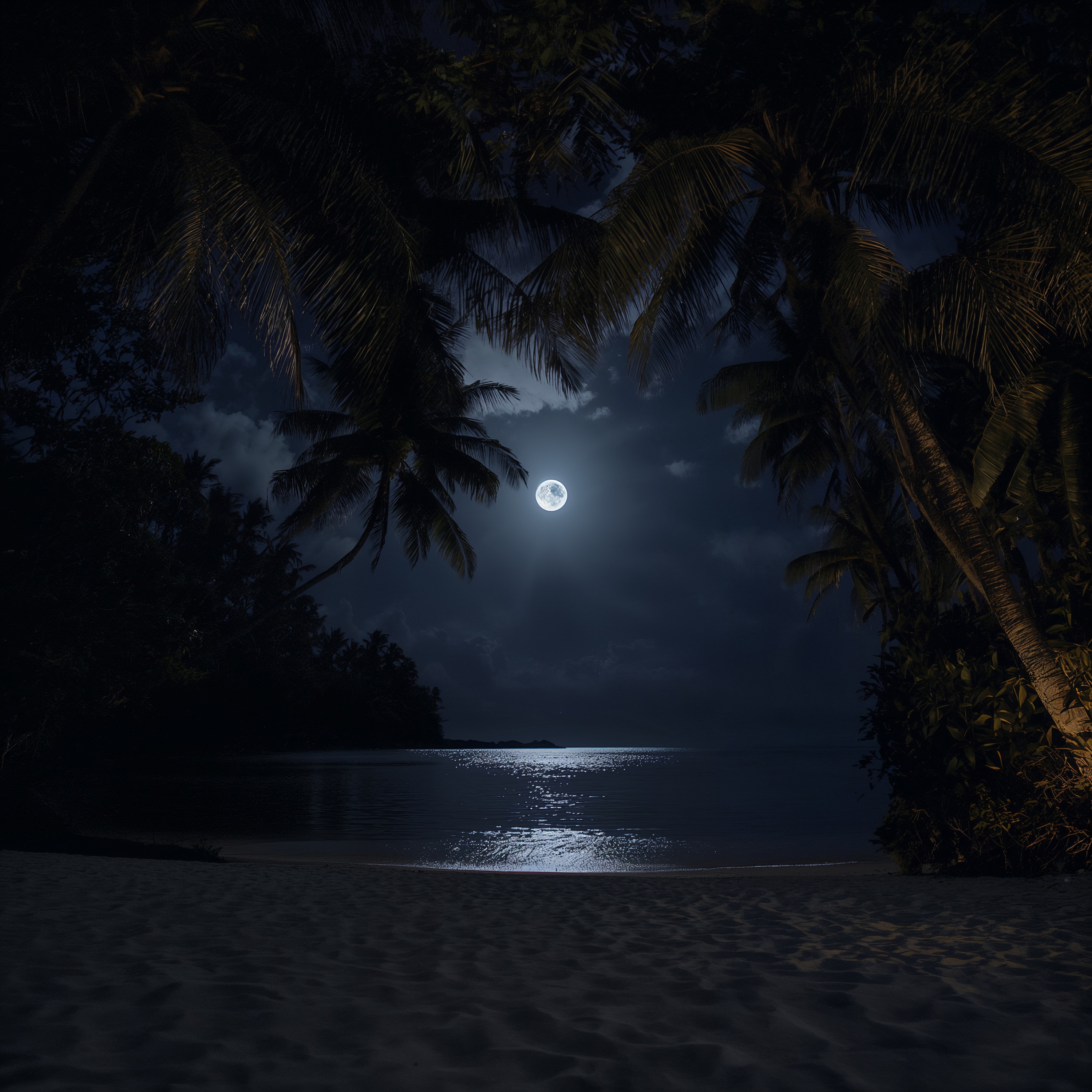 Moonlit Palms artwork